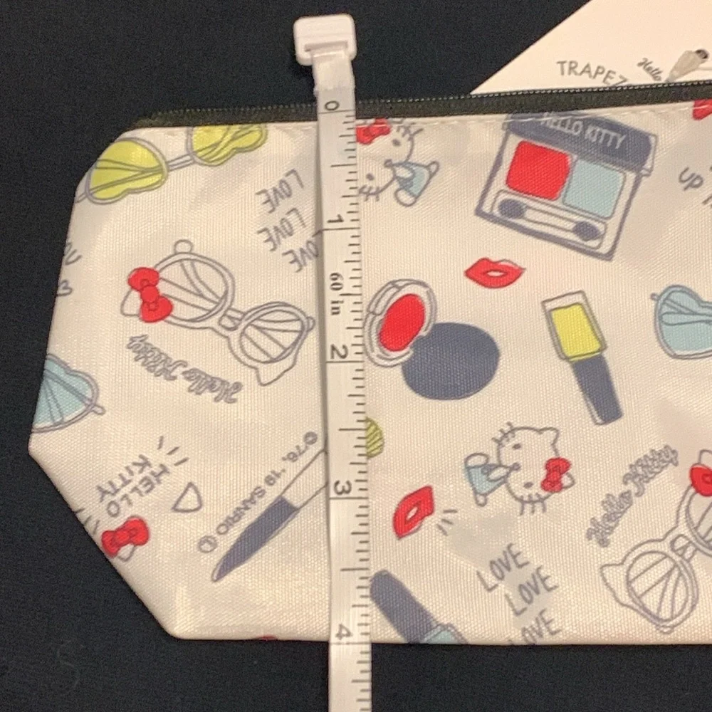 NWT Hello Kitty Makeup Bag Trapezoid Pouch from Japan